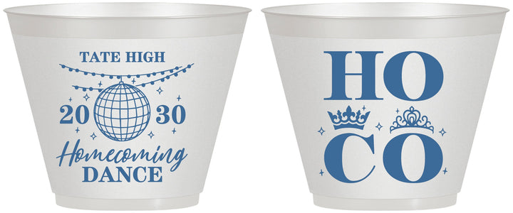 Custom Homecoming 9 oz Wine Frosted Cups - Hoco Dance | 330016