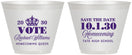 Custom Homecoming 9 oz Wine Frosted Cups - Hoco Queen Vote | 330020
