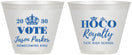 Custom Homecoming 9 oz Wine Frosted Cups - Hoco King Vote | 330021