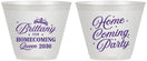 Custom Homecoming 9 oz Wine Frosted Cups - Hoco Queen Vote | 330022