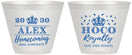 Custom Homecoming 9 oz Wine Frosted Cups - Hoco King Vote | 330025