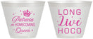 Custom Homecoming 9 oz Wine Frosted Cups - Hoco Queen Vote | 330026