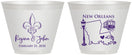 Custom Wedding 9 oz Wine Frosted Cups - New Orleans | 334
