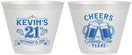 Custom 21st Birthday 9 oz Wine Frosted Cups - Cheers To Twenty One Years | 340000
