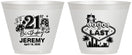 Custom 21st Birthday 9 oz Wine Frosted Cups - Legal At Last Vegas | 340003