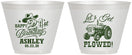 Custom 21st Birthday 9 oz Wine Frosted Cups - Lets Get Plowed | 340012