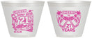 Custom 21st Birthday 9 oz Wine Frosted Cups - Video Game | 340024