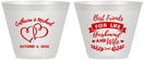Custom Wedding 9 oz Wine Frosted Cups - Best Friends For Life | 349