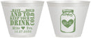 Custom Wedding 9 oz Wine Frosted Cups - Mason Jar | 373