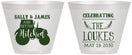 Custom Wedding 9 oz Wine Frosted Cups - Tractor | 381