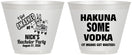 Custom Bachelor Party 9 oz Wine Frosted Cups - Fiesta Mexican | 40004