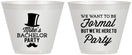 Custom Bachelor Party 9 oz Wine Frosted Cups - Formal | 40007