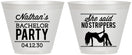 Custom Bachelor Party 9 oz Wine Frosted Cups - Strip Club | 40008