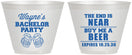 Custom Bachelor Party 9 oz Wine Frosted Cups - Beer | 40014