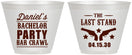 Custom Bachelor Party 9 oz Wine Frosted Cups - The Last Stand | 40016