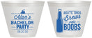 Custom Bachelor Party 9 oz Wine Frosted Cups - Brews And Boobs | 40022