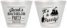 Custom Bachelor Party 9 oz Wine Frosted Cups - Boat | 40023