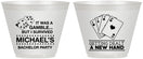 Custom Bachelor Party 9 oz Wine Frosted Cups - Las Vegas | 40025