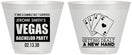 Custom Bachelor Party 9 oz Wine Frosted Cups - Las Vegas | 40026