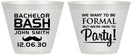 Custom Bachelor Party 9 oz Wine Frosted Cups - Formal | 40030