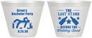 Custom Bachelor Party 9 oz Wine Frosted Cups - The Last Stand | 40035