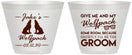 Custom Bachelor Party 9 oz Wine Frosted Cups - Wolfpack | 40036