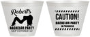 Custom Bachelor Party 9 oz Wine Frosted Cups - Strip Club | 40037
