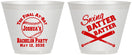 Custom Bachelor Party 9 oz Wine Frosted Cups - Baseball | 40038
