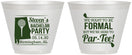 Custom Bachelor Party 9 oz Wine Frosted Cups - Golf Par Tee | 40043