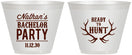 Custom Bachelor Party 9 oz Wine Frosted Cups - Ready To Hunt | 40044