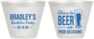 Custom Bachelor Party 9 oz Wine Frosted Cups - Beer Pour Decisions | 40045
