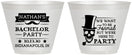 Custom Bachelor Party 9 oz Wine Frosted Cups - Formal Skeleton | 40048
