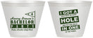 Custom Bachelor Party 9 oz Wine Frosted Cups - Golf | 40055
