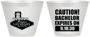 Custom Bachelor Party 9 oz Wine Frosted Cups - Las Vegas | 40056