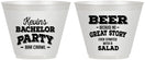 Custom Bachelor Party 9 oz Wine Frosted Cups - Great Story | 40057
