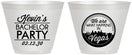 Custom Bachelor Party 9 oz Wine Frosted Cups - Last Vegas | 40060