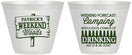 Custom Bachelor Party 9 oz Wine Frosted Cups - Camping | 40064