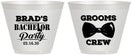 Custom Bachelor Party 9 oz Wine Frosted Cups - Grooms Crew | 40070