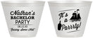 Custom Bachelor Party 9 oz Wine Frosted Cups - Boat | 40076