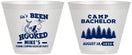 Custom Bachelor Party 9 oz Wine Frosted Cups - Fishing | 40080