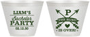 Custom Bachelor Party 9 oz Wine Frosted Cups - Hunt Is Over | 40082