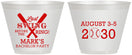 Custom Bachelor Party 9 oz Wine Frosted Cups - Baseball | 40086