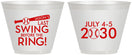 Custom Bachelor Party 9 oz Wine Frosted Cups - Baseball | 40087