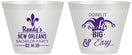 Custom Bachelor Party 9 oz Wine Frosted Cups - Mardi Gras | 40089