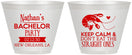 Custom Bachelor Party 9 oz Wine Frosted Cups - Crawfish Boil | 40094