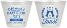 Custom Bachelor Party 9 oz Wine Frosted Cups - One Last Toast | 40095