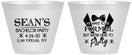 Custom Bachelor Party 9 oz Wine Frosted Cups - Forma | 40098