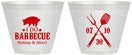 Custom Wedding 9 oz Wine Frosted Cups - I Do Barbecue Bbq | 410