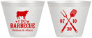 Custom Wedding 9 oz Wine Frosted Cups - I Do Barbecue Bbq | 433