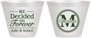 Custom Wedding 9 oz Wine Frosted Cups - Monogram | 435